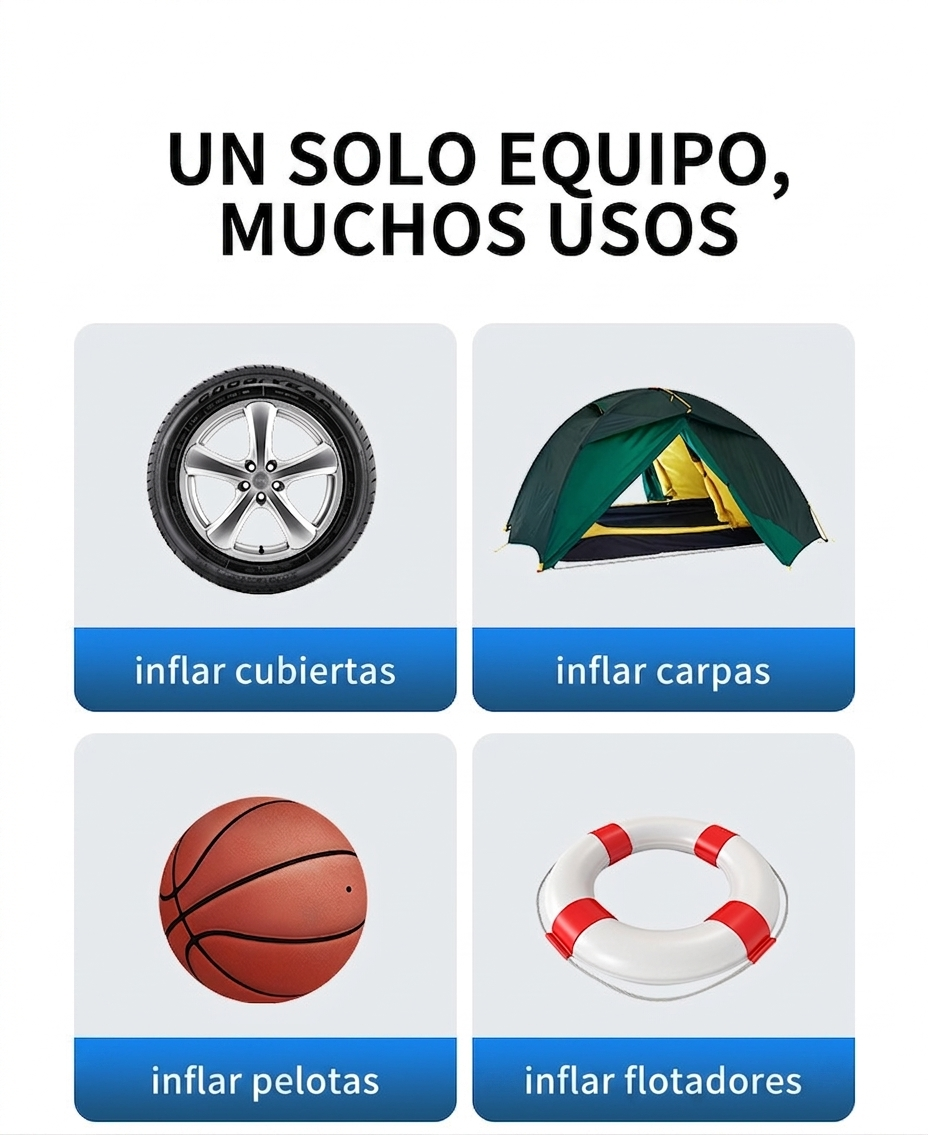 Arrancador Portátil 3 en 1 SANTOOLS | 800A | Inflador 150 PSI | Power Bank 12.000 mAh | Auto Moto Pick Up SUV