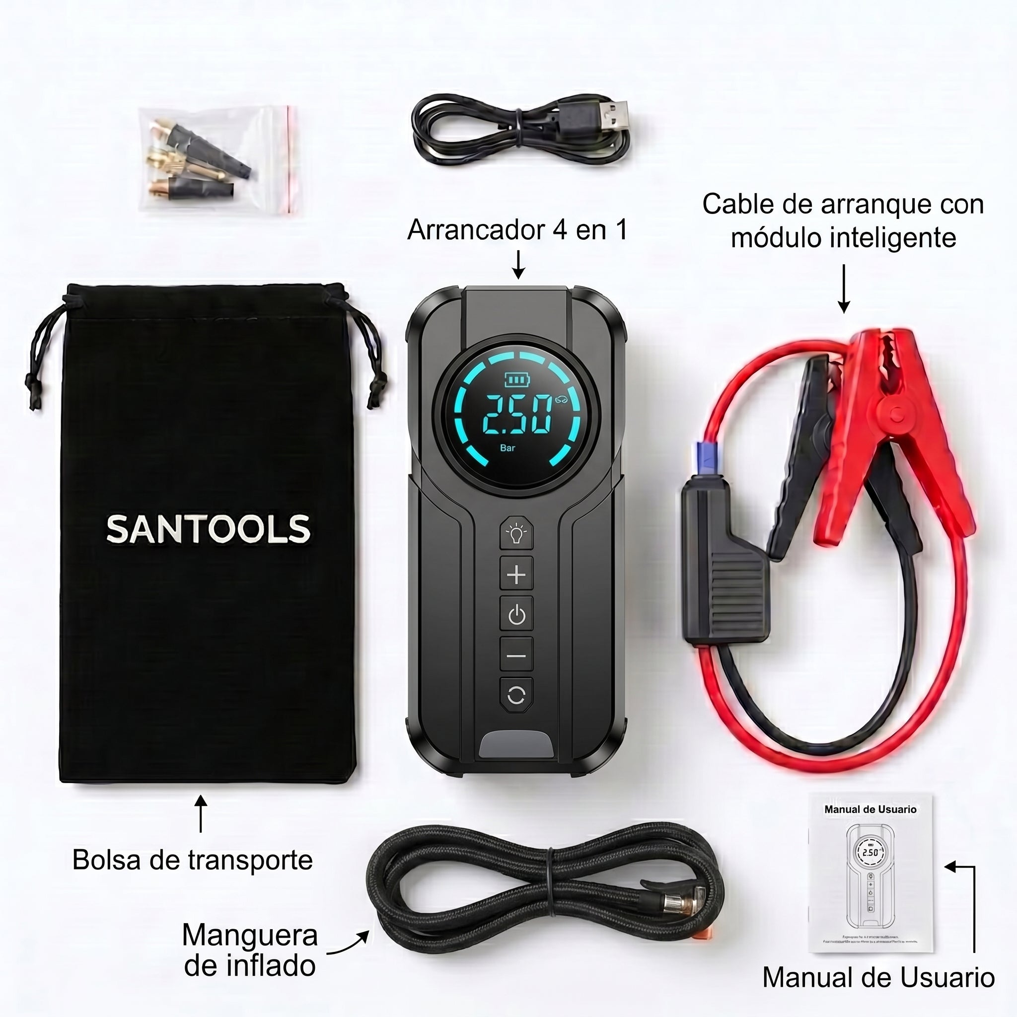 Contenido de la caja SANTOOLS